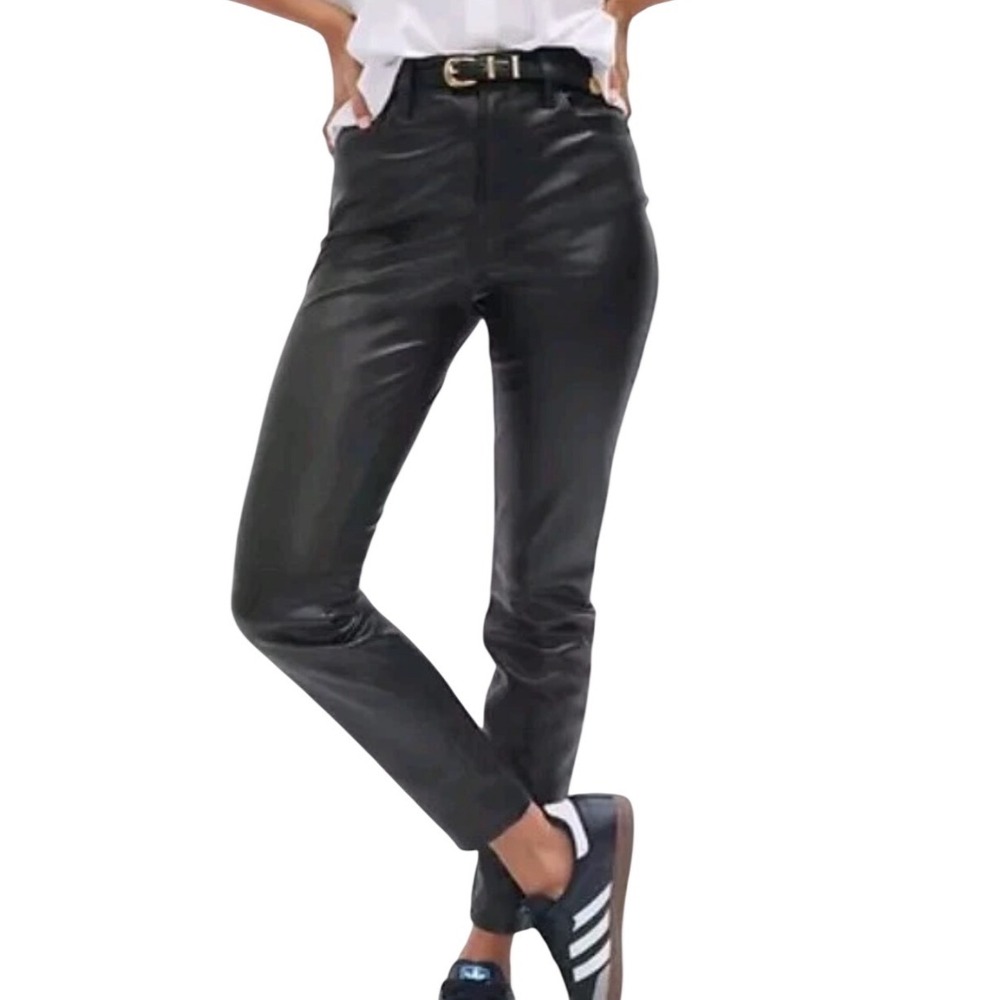 Gap High Rise Universal Vegan Faux Leather Leggings Black Size 28 Regular